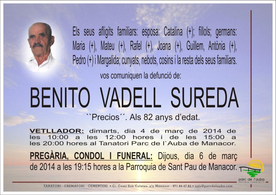 BENITO VADELL  SUREDA
