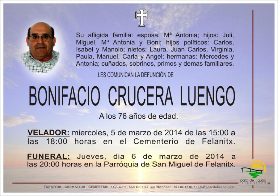 BONIFACIO CRUCERA  LUENGO
