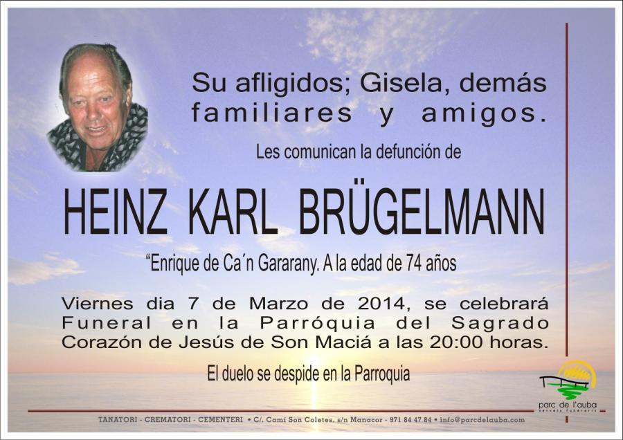 HEINZ KARL BRÃœGELMANN