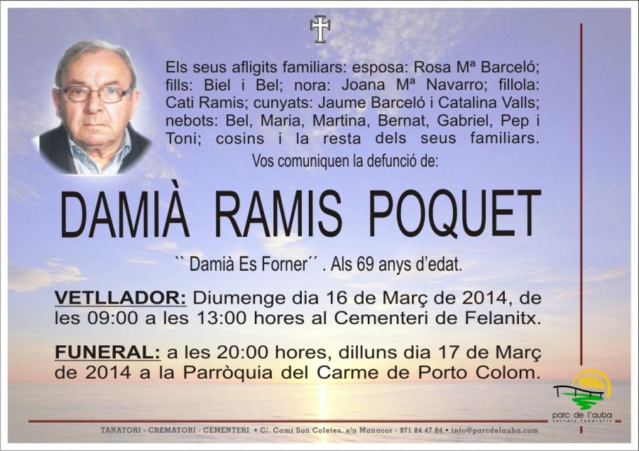 DAMIÀ RAMIS POQUET