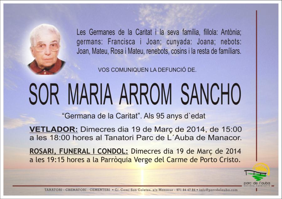 Sor Maria Arrom Sancho