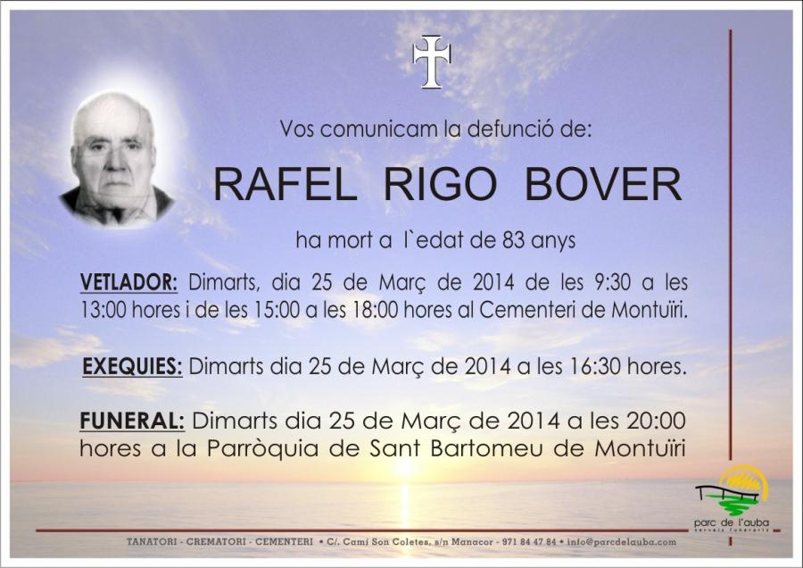 RAFEL RIGO  BOVER