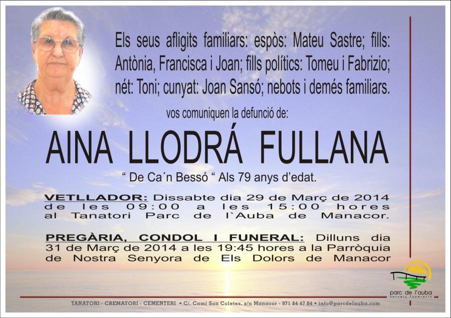 AINA LLODRÁ FULLANA