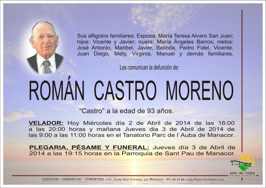 ROMÁN CASTRO  MORENO