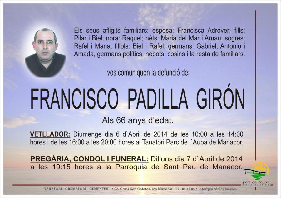 FRANCISCO PADILLA  GIRÓN