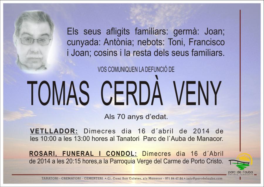 TOMAS CERDÀ VENY