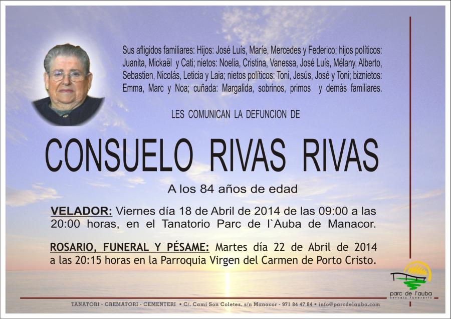 CONSUELO RIVAS RIVAS