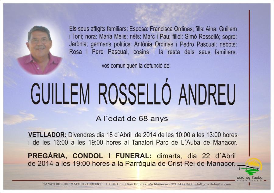 GUILLEM ROSSELLÓ ANDREU