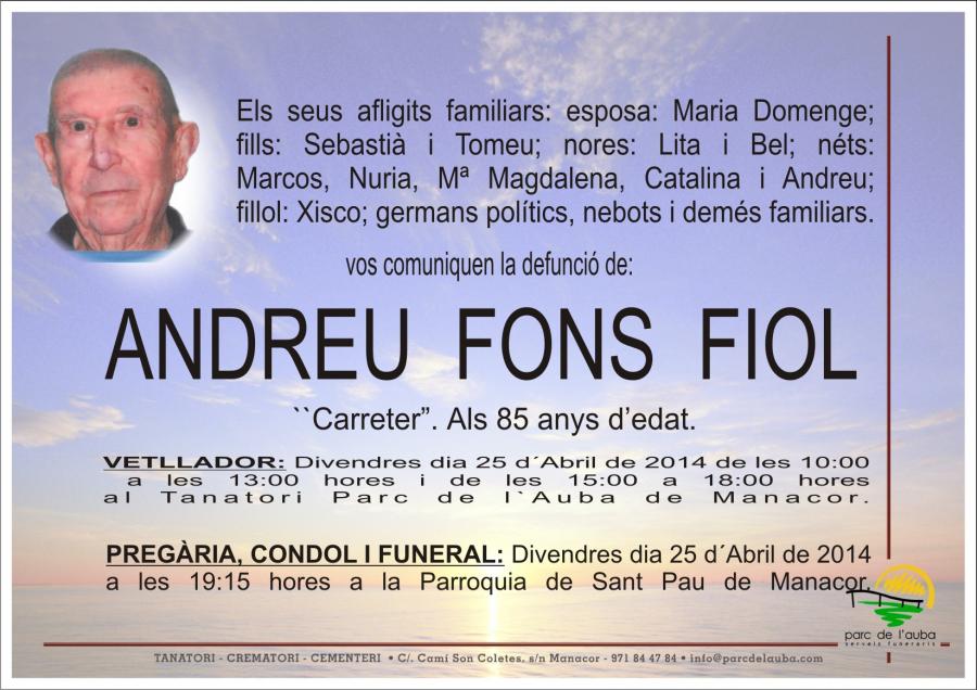 ANDREU FONS FIOL