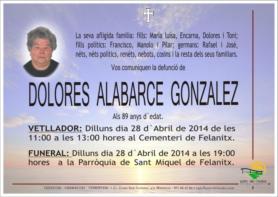 DOLORES ALABARCE  GONZALEZ