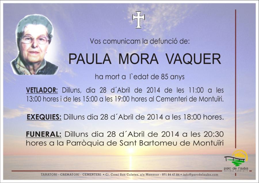 PAULA MORA VAQUER