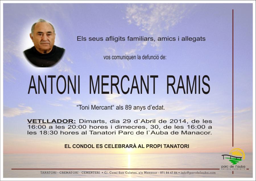 ANTONI MERCANT RAMIS