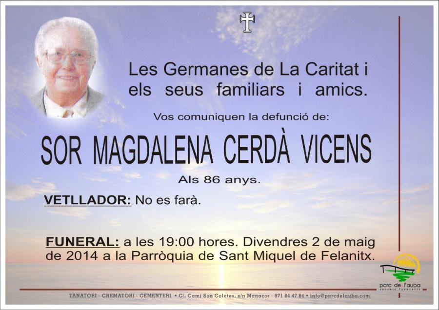 SOR MARGALIDA CERDÀ VICENS