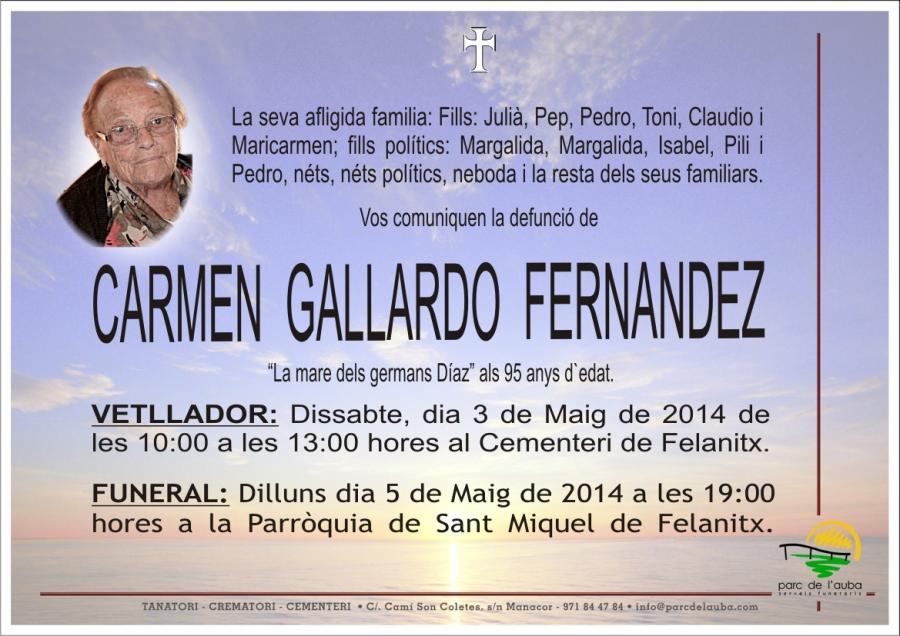 CARMEN GALLARDO  FERNANDEZ