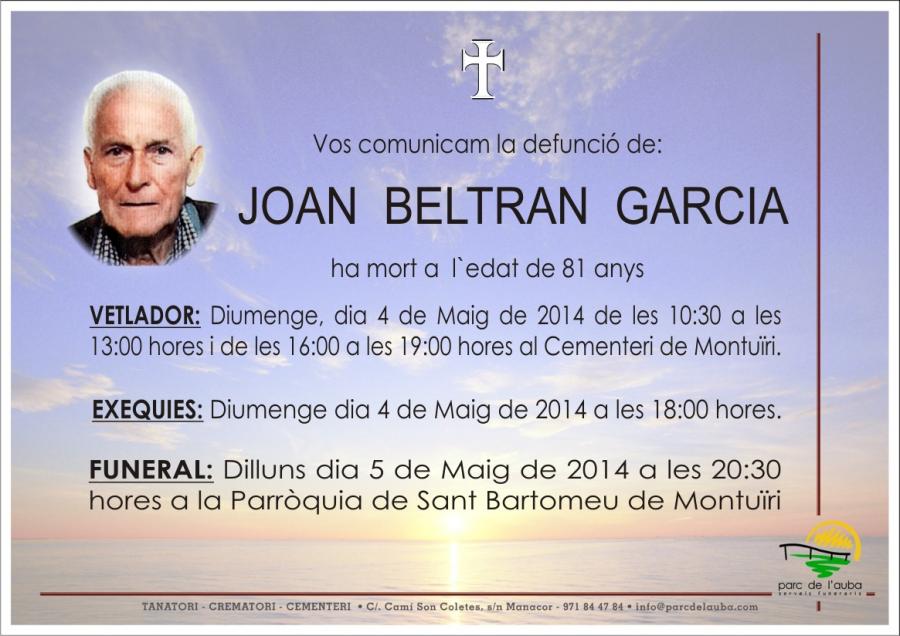 JOAN BELTRAN  GARCIA