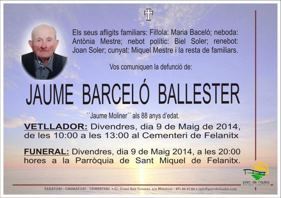 JAUME BARCELO BALLESTER