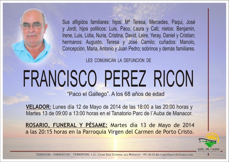 FRANCISCO PEREZ RICON