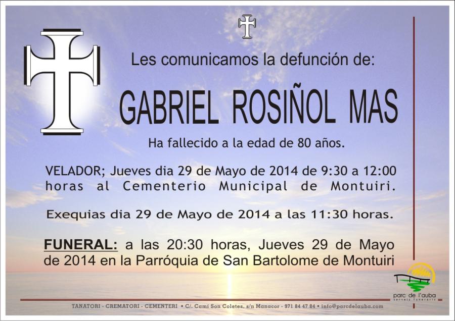 GABRIEL ROSIÑOL MAS