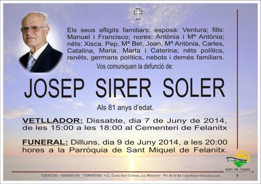 JOSEP SIRER SOLER