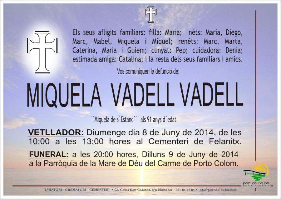 MIQUELA   VADELL VADELL