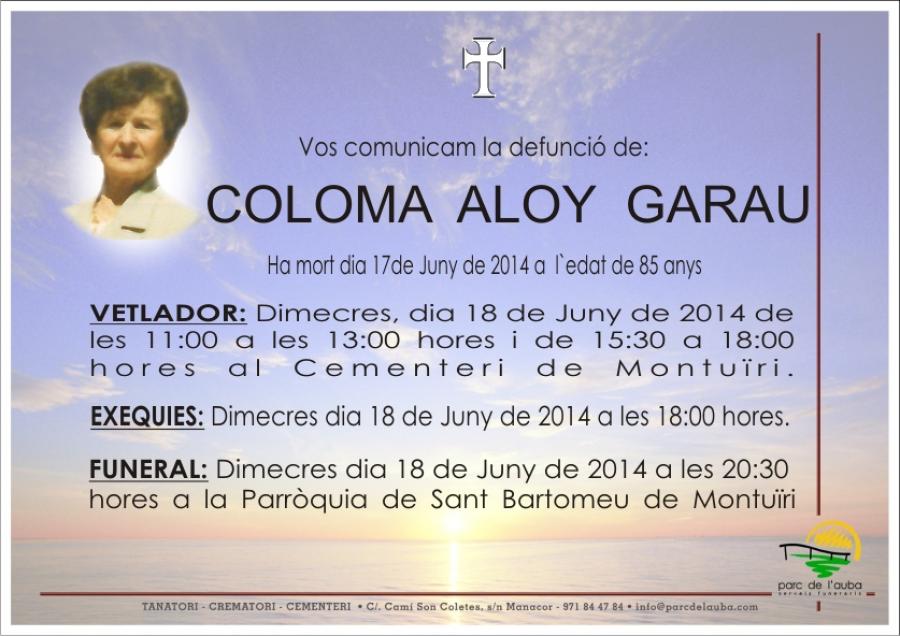 COLOMA ALOY GARAU