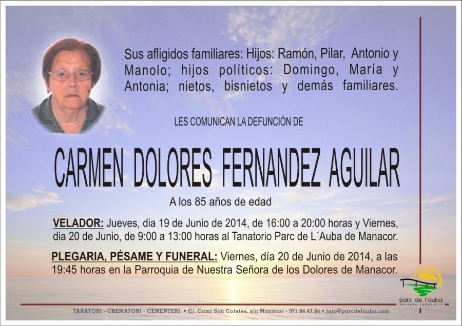 CARMEN DOLORES FERNANDEZ AGUILAR