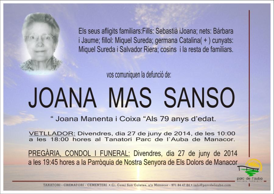 JOANA MAS SANSO