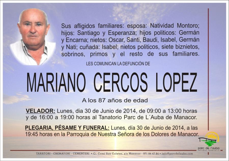 MARIANO CERCOS LOPEZ