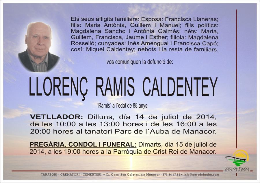 LLORENÇ RAMIS CALDENTEY