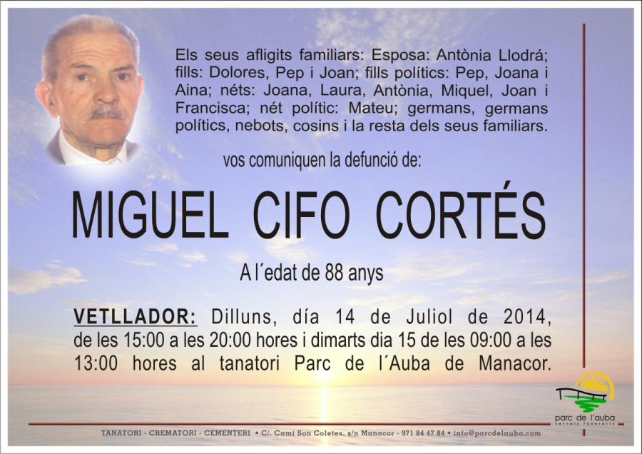 MIGUEL CIFO CORTES