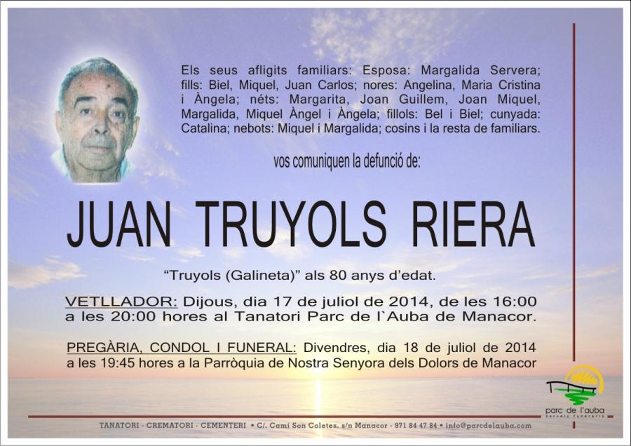JUAN TRUYOLS  RIERA