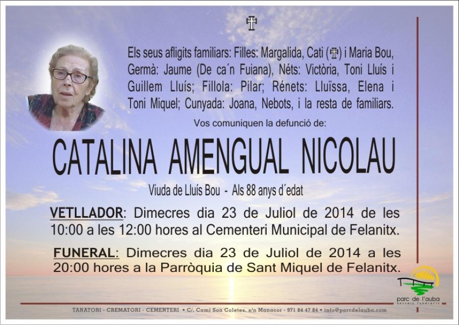 CATALINA AMENGUAL  NICOLAU