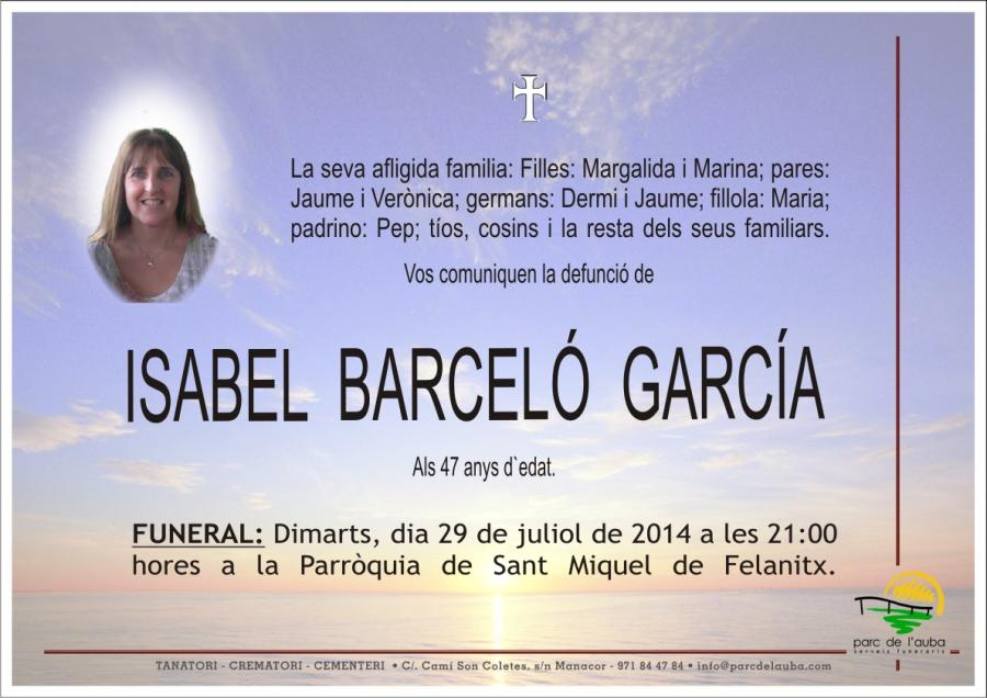 ISABEL BARCELÓ GARCÍA