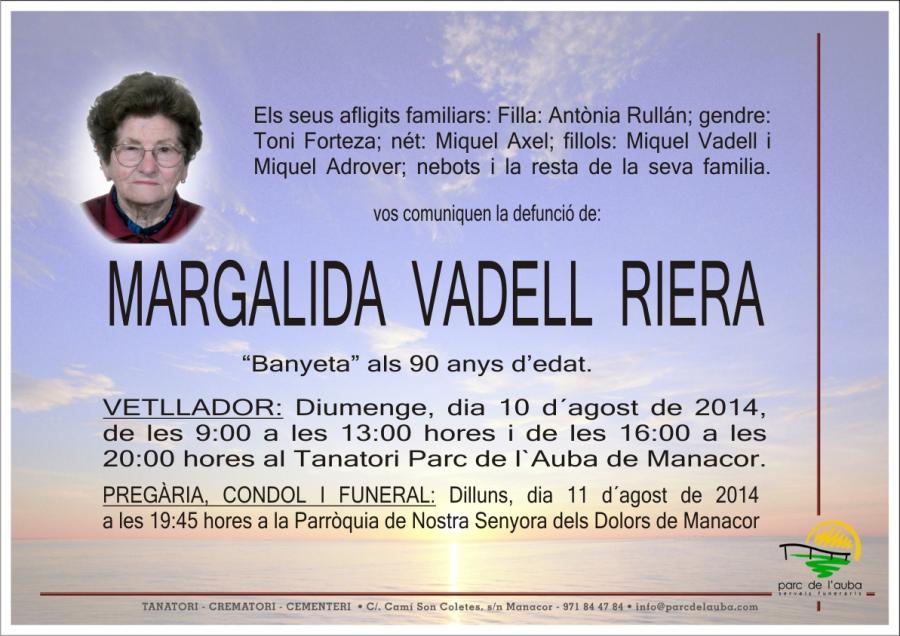 MARGALIDA VADELL  RIERA