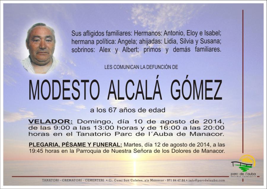 MODESTO ALCALA  GOMEZ