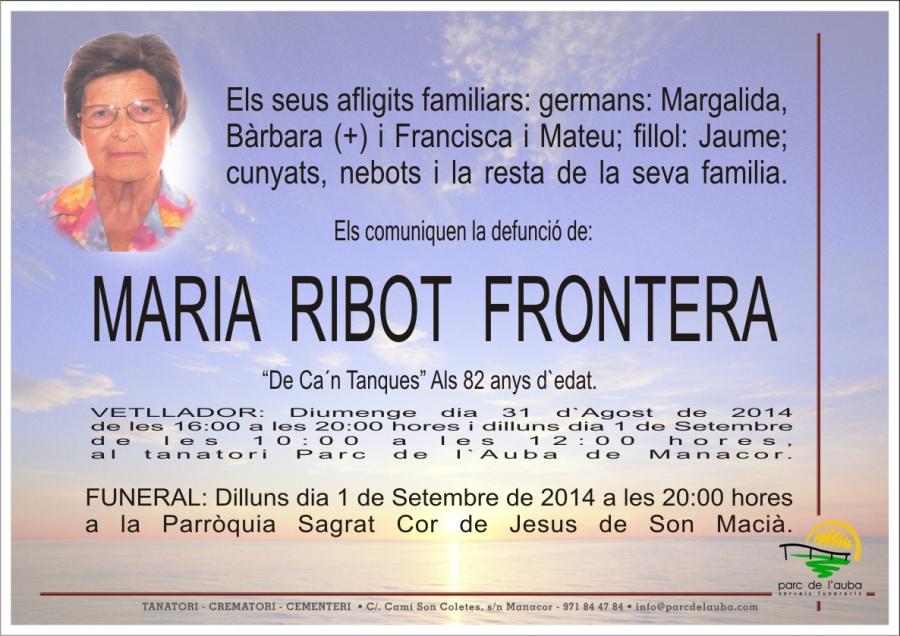 MARIA RIBOT FRONTERA