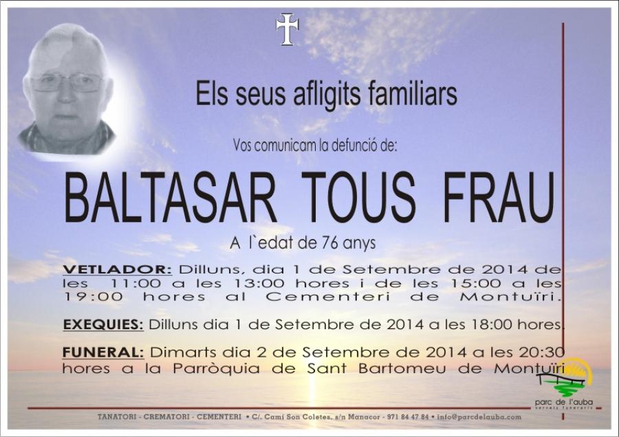 BALTASAR TOUS FRAU