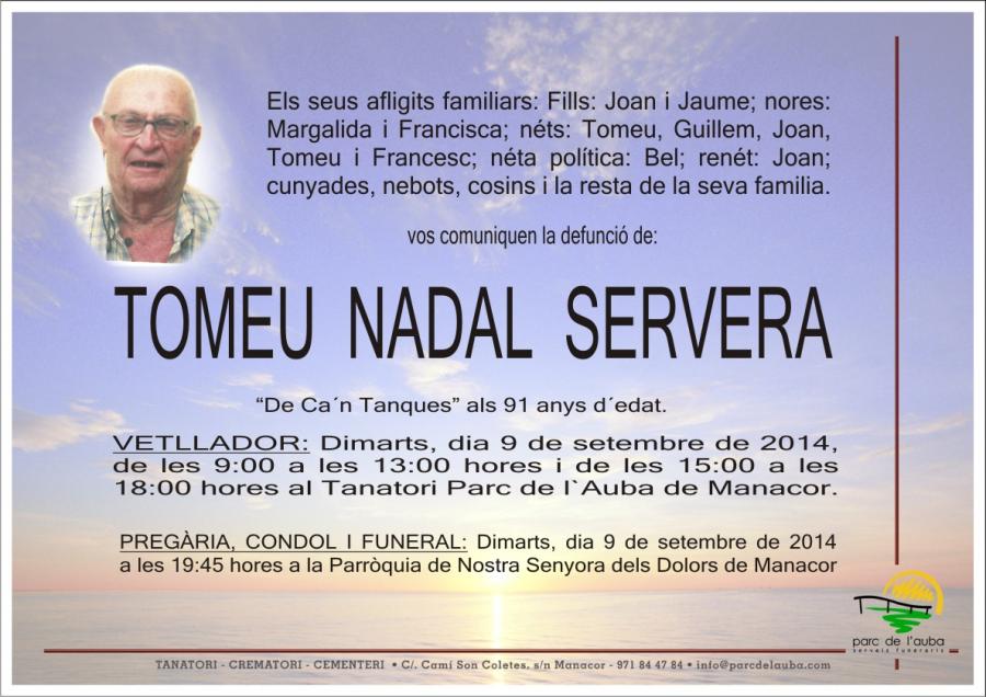 TOMEU NADAL  SERVERA