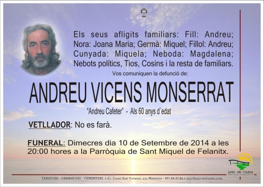 ANDREU VICENS MONSERRAT