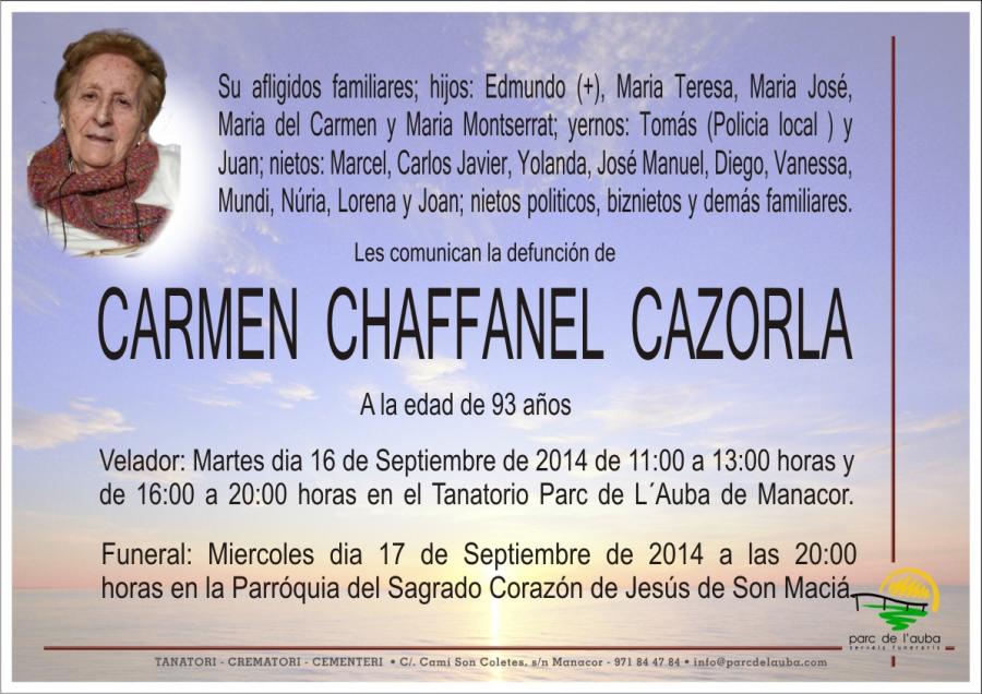 CARMEN CHAFFANEL CAZORLA