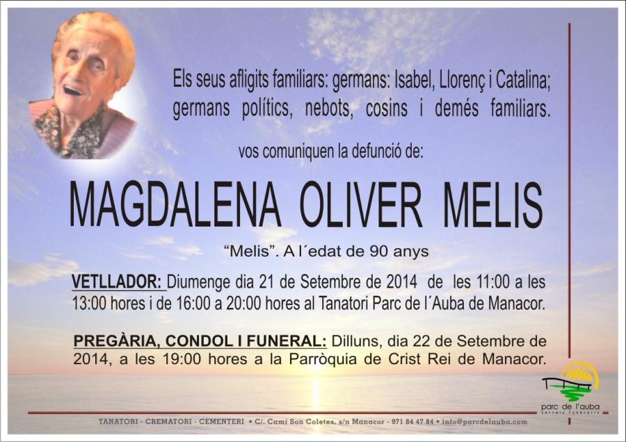 MAGDALENA OLIVER MELIS