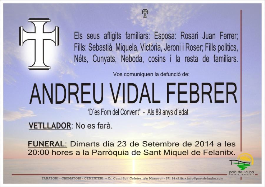 Andreu Vidal Febrer