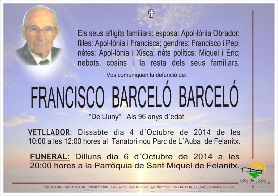 FRANCISCO BARCELÓ BARCELÓ