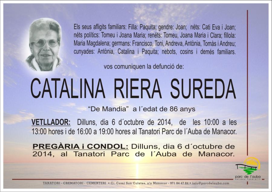 CATALINA RIERA  SUREDA