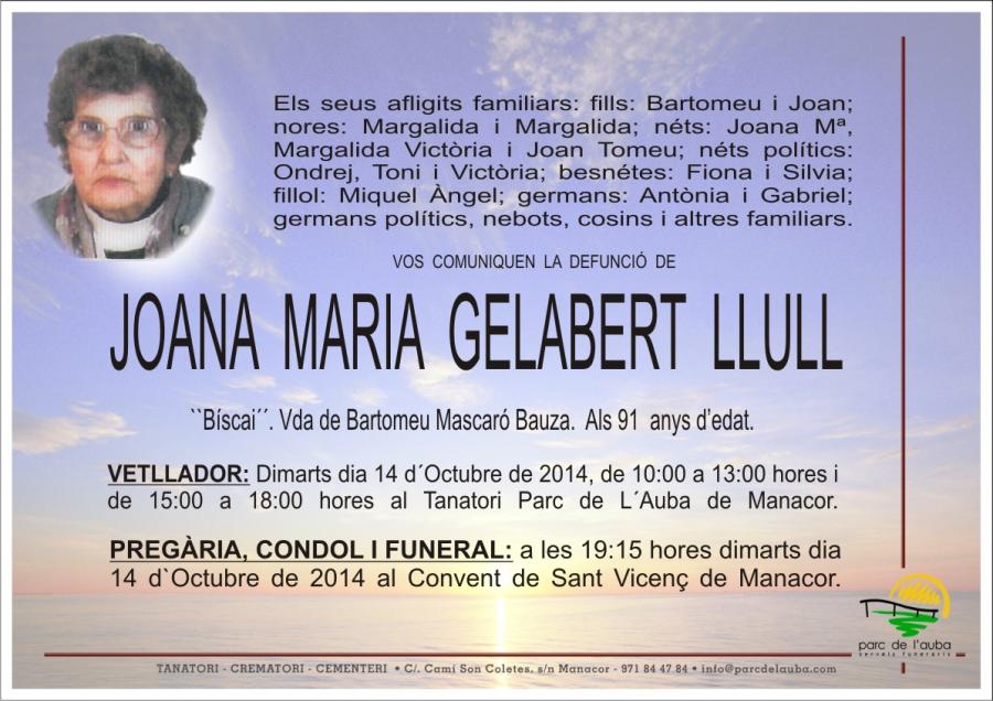 JOANA MARIA GELABERT LLULL