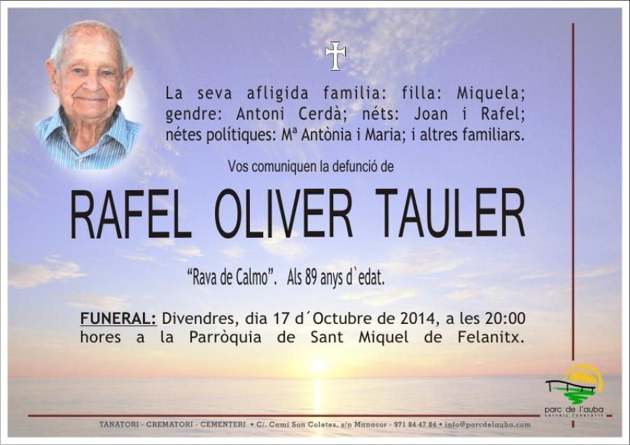 RAFEL  OLIVER TAULER