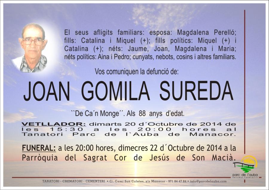 JOAN GOMILA SUREDA