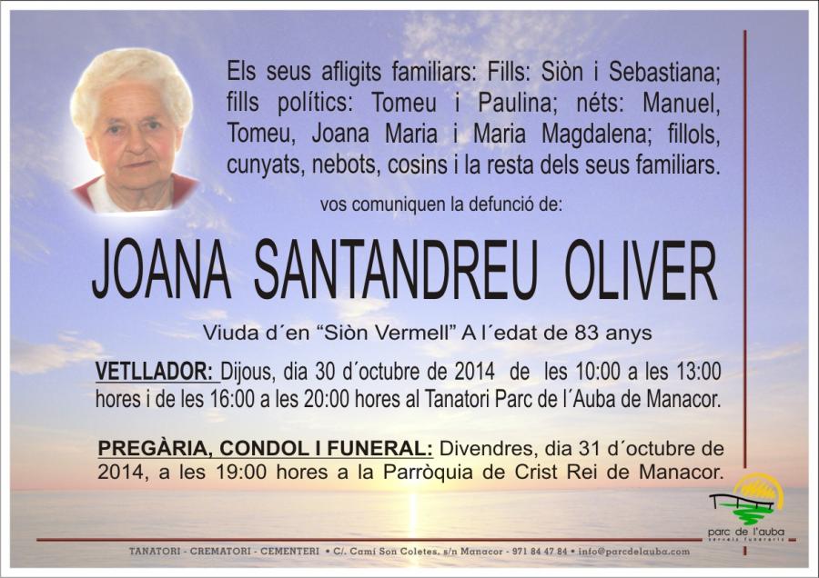 JOANA   SANTANDREU  OLIVER