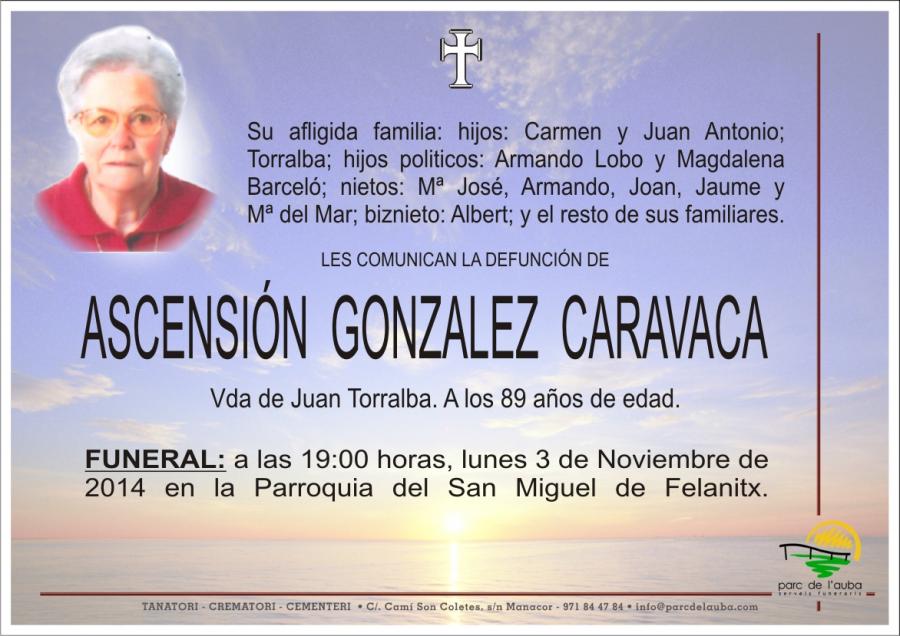ASCENSIÓN  GONZALEZ CARAVACA