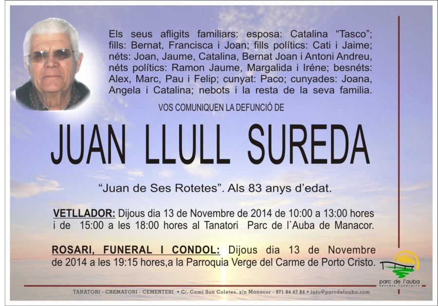 JUAN LLULL SUREDA